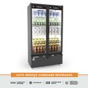 Ver imagem 4 de Auto Serviço Vanguard Resfriados 2 Portas 0 a 7 ºC ASVR2PPB Branco Int. Preto Ext. 220V -