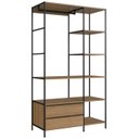 Ver imagem 1 de Closet Roupeiro Industrial 02 Gvt 180 Cm P1025 Mell Preto Pp