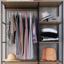 Ver imagem 5 de Closet Roupeiro Industrial 02 Gvt 180 Cm P1025 Mell Preto Pp