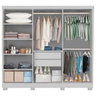 Guarda Roupa Casal 6 Portas Sergipe Bianchi Móveis Branco - 2