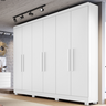 Guarda Roupa Casal 6 Portas Sergipe Bianchi Móveis Branco - 1