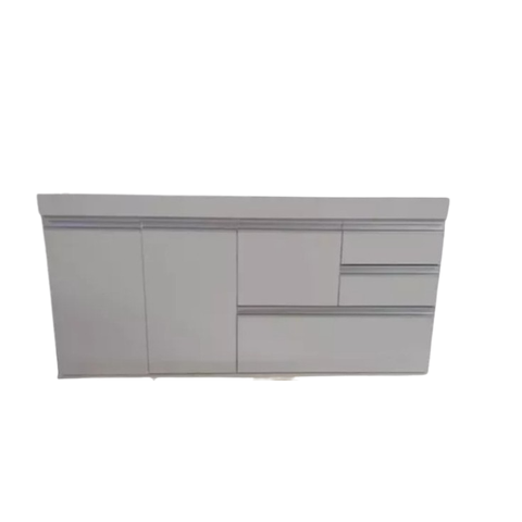 Gabinete para Pia de Cozinha 1,60m Donatello Branco 100% Mdf 15mm Rino Móveis