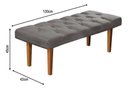 Ver imagem 3 de Recamier Banco Paris para Cama Casal 130cm Suede Pavia Decorativo - Cinza