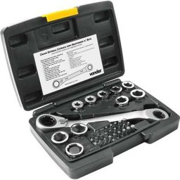 JOGO DE CHAVE ESTRELA VONDER C/BITS 8A19MM CATRACA C/37PCS - 1