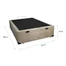 Cama Box Baú Casal 138 Bello Box - Suede Bege - 2
