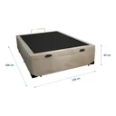 Ver imagem 2 de Cama Box Baú Casal 138 - Suede Bege