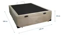 Ver imagem 2 de Cama Box Baú Casal 138 - Suede Bege