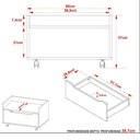 Ver imagem 5 de Kit Balcão e Gabinete de Banheiro 1 Porta 1 Gaveta e Rodízio Branco