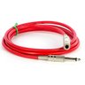 Extensão P10 Mono, Vermelho, 2 Metros - Cirilo Cabos - 1