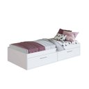 Ver imagem 2 de Cama de Solteiro com 2 Portas Basculantes Branca