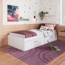 Ver imagem 1 de Cama de Solteiro com 2 Portas Basculantes Branca