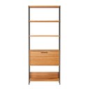 Ver imagem 3 de Estante Alta Estilo Industrial 1 Porta E95 Freijó/preto Fosco - Pradel