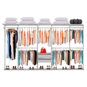 Ver imagem 1 de Closet Aramado - Linear Clr 282 com Gaveta - 3,70m - Preto