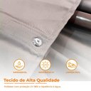 Ver imagem 4 de Ombrelone Guarda Sol Premium Alumínio Cáqui 3X3m c/ Base de 120L