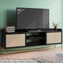 Ver imagem 3 de Rack para Tv 65 Pol 183 Cm Pes Metal 28930 Oslo Nero Artesano Nero