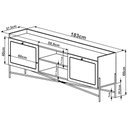 Ver imagem 5 de Rack para Tv 65 Pol 183 Cm Pes Metal 28930 Oslo Nero Artesano Nero