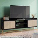 Ver imagem 2 de Rack para Tv 65 Pol 183 Cm Pes Metal 28930 Oslo Nero Artesano Nero