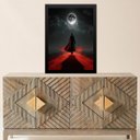 Ver imagem 1 de Quadro Entidade Exú Tranca Rua 24x18cm - com Vidro:moldura Branca