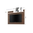 Ver imagem 3 de Painel para TV até 55 Polegadas com Prateleira Multimóveis Crcol-PTV027 Nogueira/Off White