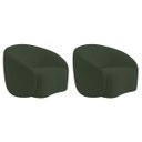 Ver imagem 1 de Kit 02 Poltronas Orgânica Luxo Recepção Amore Linho - Adj Decor
