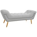 Ver imagem 4 de Kit Cabeceira 90 cm Suede + Calçadeira Madrid Branco