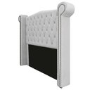 Ver imagem 3 de Kit Cabeceira 90 cm Suede + Calçadeira Madrid Branco