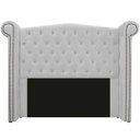 Ver imagem 2 de Kit Cabeceira 90 cm Suede + Calçadeira Madrid Branco