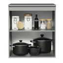 Ver imagem 3 de Balcão 60 Cm 1 Porta Suspenso Cinza Nice Madesa Cinza