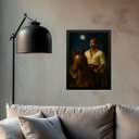 Ver imagem 1 de Quadro Cigano Wladimir no Cavalo 45x34cm:moldura Preta