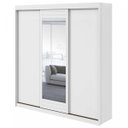 Ver imagem 2 de Guarda-Roupa Casal 3 Portas de Correr com Espelho Aquárius - Lopas - Branco