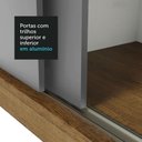 Ver imagem 2 de Guarda-roupa Casal 3 Portas de Correr com Espelho 4 Gavetas Rustic/cinza Sublime Plus Madesa Rustic/
