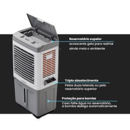 Climatizador Evaporativo Residencial 60 Litros Ventisol CLIN60 PRO 220V - 10