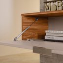 Ver imagem 3 de Estante Home Suspenso Vegas 1.6 Grigio Fosco/cinamomo Mel