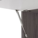 Ver imagem 3 de Armário Aéreo 70cm Porta Basculante Lina K02 Gris - Mpozenato