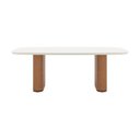 Ver imagem 2 de Conjunto de Jantar Mesa com Vidro Lintz 6 Cadeiras Dakota - Linho Off White - Linked 02