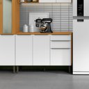 Ver imagem 5 de Balcão para Cozinha 120cm 100% Mdf 3 Portas 2 Gavetas Luna Cinamomo/branco