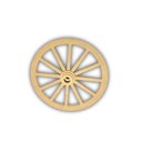 Ver imagem 2 de Base para Luminaria Roda de Carroça em Mdf Cru