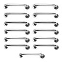 Ver imagem 1 de Alça de Apoio Barra 30cm Inox Kit 13 Unidades Acessibilidade Deficiente Idoso Banheiro Box Parede Co