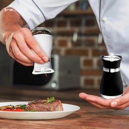 Pote Porta Condimentos Armazenar Sal Pimenta Tempero Cozinha Saleiro Pimenteiro Vidro Aço Inox - Bra - 2