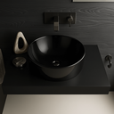 Ver imagem 5 de Cuba para Banheiro Kohler Vox de Sobrepor Redonda 42x42cm Preta Fosca| 14800BR-7 Preto