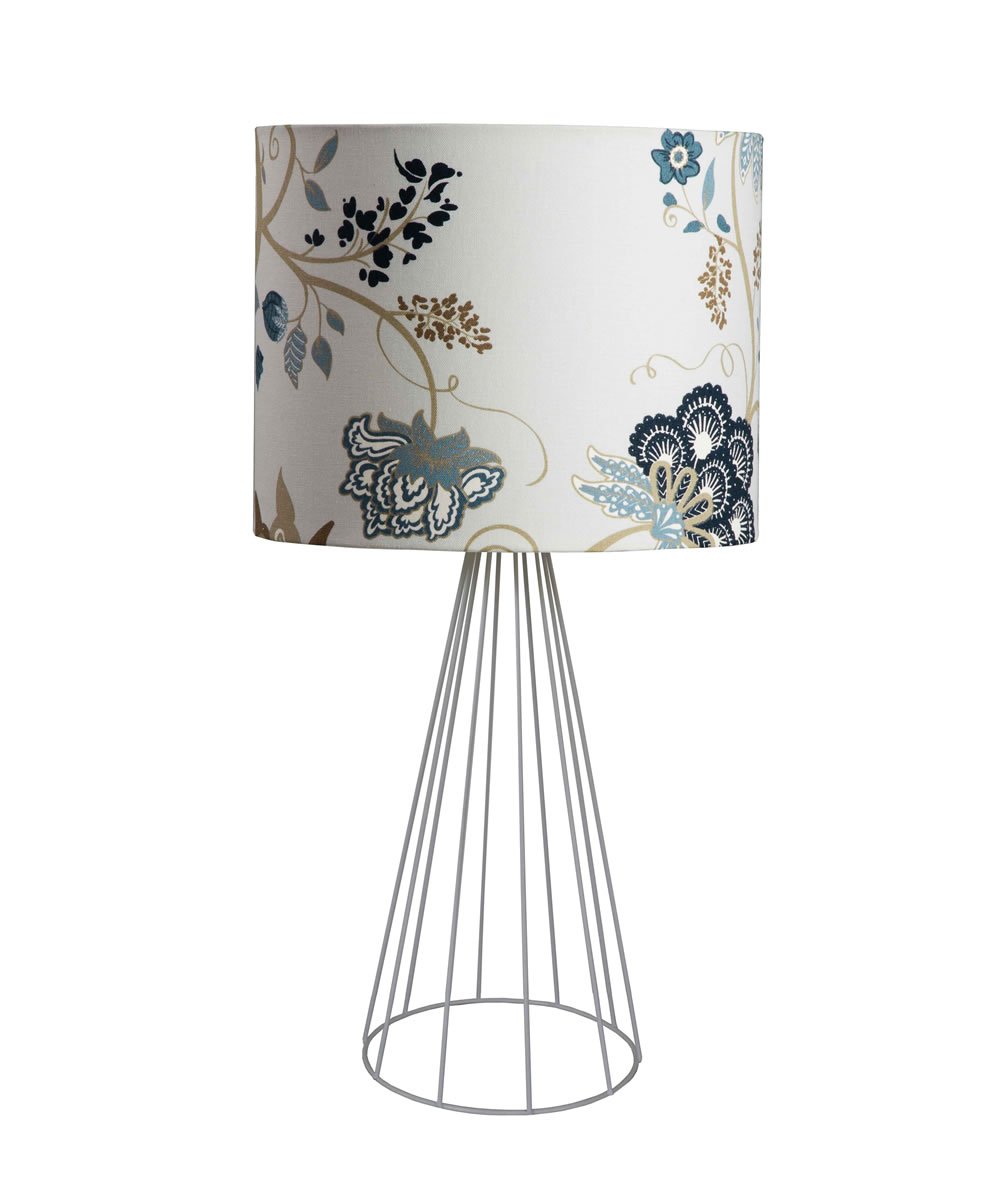 Luminária Azul Floral MadeiraMadeira