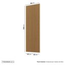 Ver imagem 4 de Painel Ripado para TV 32 Polegadas Planejado 80x250cm Aruá CabeCasa MadeiraOriginals Marrom/Jatobá