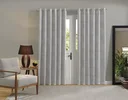 Ver imagem 2 de Cortina Jacquard Sala e Quarto 200x180 Admirare - Silver