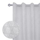 Ver imagem 1 de Cortina Jacquard Sala e Quarto 200x180 Admirare - Silver