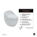 Ver imagem 2 de Vaso Sanitário Monobloco Caixa Acoplada Titanita Pingoo.casa - Branco