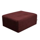 Ver imagem 5 de Cama Box Para Cachorro e Pet Quadrado Confortável Luna Veludo Vinho Marinho Matrix