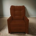 Ver imagem 1 de Poltrona Reclinável Sabrina Conforto e Estilo para Todos Os Ambientes Terracota