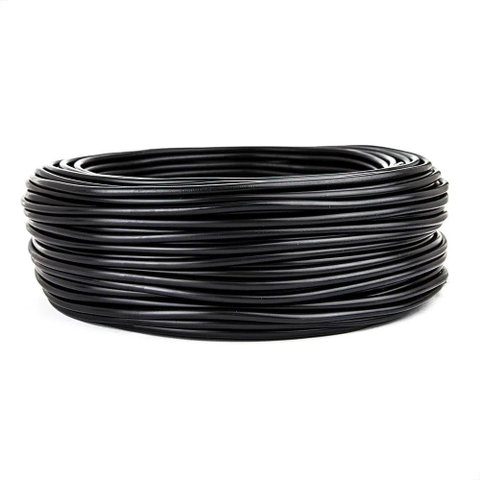 Cabo Pp 2x1,00 Mm Elétrico Flexível Preto - 20 Metros
