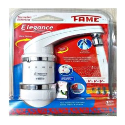 Fame Elegance Torneira Elétrica de Parede Fame Elegance 4t 4800w Acabamento Brilhante Cor Branco 127 - 4