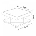 Ver imagem 4 de Conjunto para Sala de Estar com Rack com Painel e Mesa de Centro Amêndoa/Preto Espresso Móveis